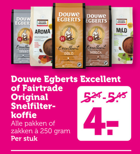 Douwe Egberts   koffie folder aanbieding bij  Coop - details