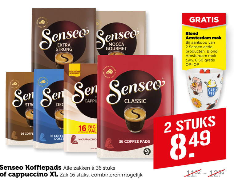 Douwe Egberts Senseo   koffiepad folder aanbieding bij  Coop - details