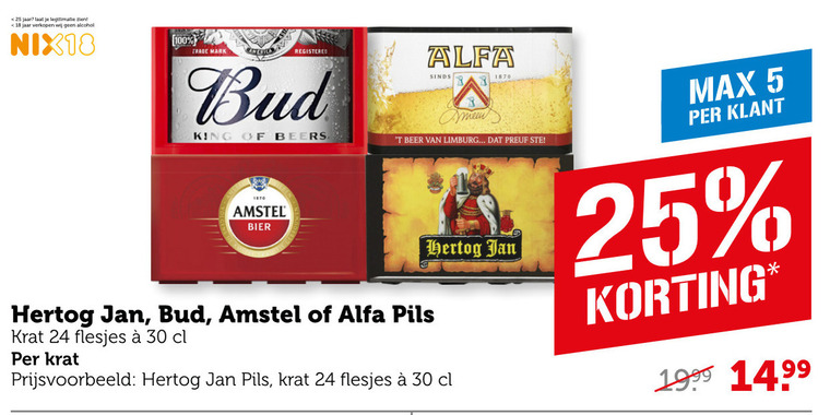 Bud   krat bier folder aanbieding bij  Coop - details