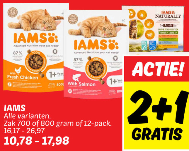 IAMS   kattenvoer folder aanbieding bij  Dekamarkt - details