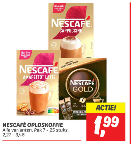 Nescafe   oploskoffie folder aanbieding bij  Dekamarkt - details