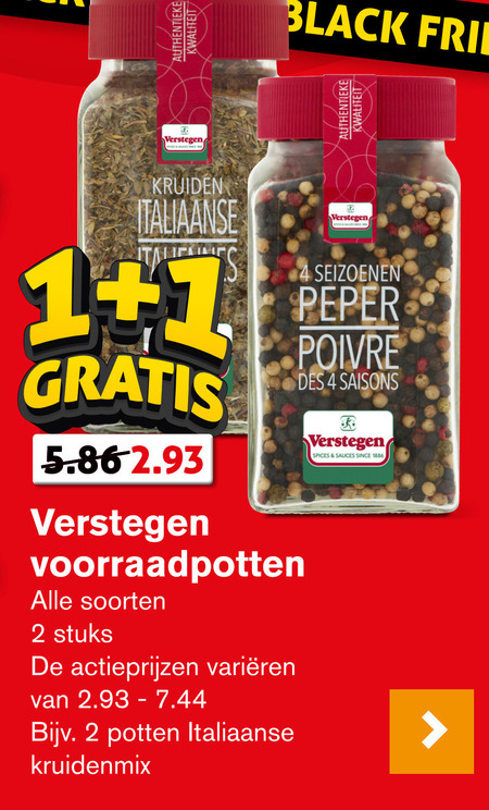 Verstegen   kruiden folder aanbieding bij  Hoogvliet - details