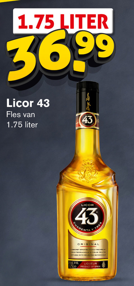 Licor 43   likeur folder aanbieding bij  Hoogvliet - details