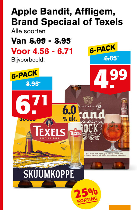 Brand   appelcider, speciaalbier folder aanbieding bij  Hoogvliet - details