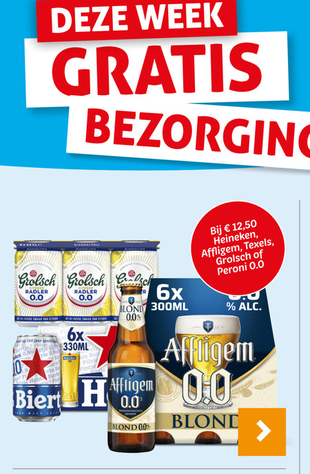 Affligem   alcoholvrij bier folder aanbieding bij  Hoogvliet - details