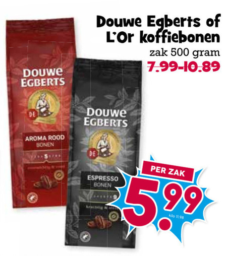 Douwe Egberts L Or   koffiebonen folder aanbieding bij  Boons Markt - details