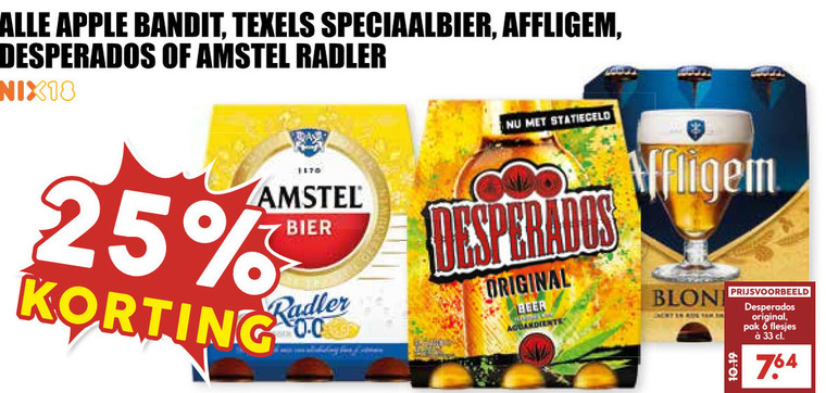 Desperados   appelcider, speciaalbier folder aanbieding bij  MCD Supermarkt Basis - details