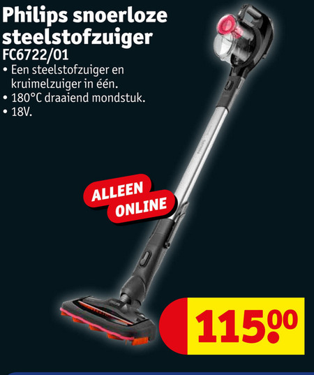 Philips   steelstofzuiger folder aanbieding bij  Kruidvat - details