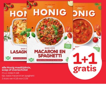 Honig   maaltijdmix folder aanbieding bij  Spar - details