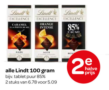 Lindt   chocolade folder aanbieding bij  Spar - details