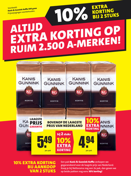 Kanis en Gunnink   koffie folder aanbieding bij  Nettorama - details