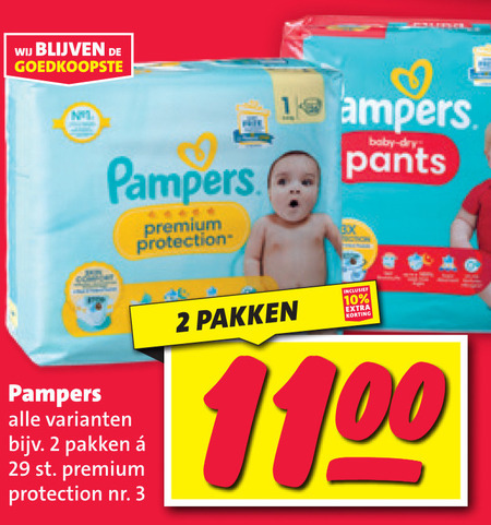 Pampers   luiers folder aanbieding bij  Nettorama - details