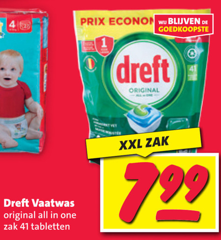 Dreft   vaatwasmiddel folder aanbieding bij  Nettorama - details