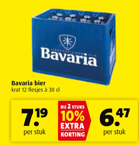 Bavaria   krat bier folder aanbieding bij  Boni - details