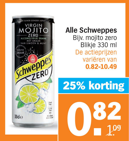 Schweppes   frisdrank folder aanbieding bij  Albert Heijn - details