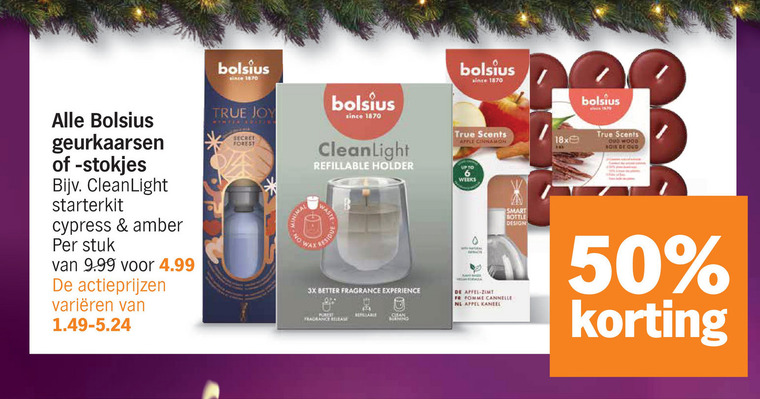 Bolsius   geurkaars folder aanbieding bij  Albert Heijn - details