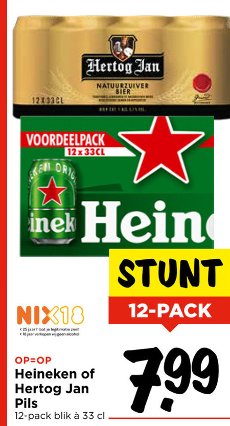 Hertog Jan   blikje bier folder aanbieding bij  Vomar - details