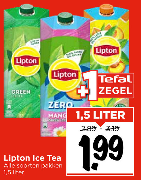 Lipton   ice tea folder aanbieding bij  Vomar - details