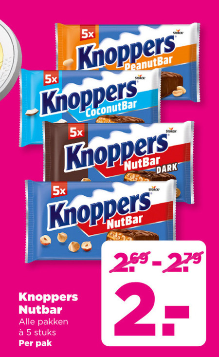 Knoppers   wafels folder aanbieding bij  Plus - details