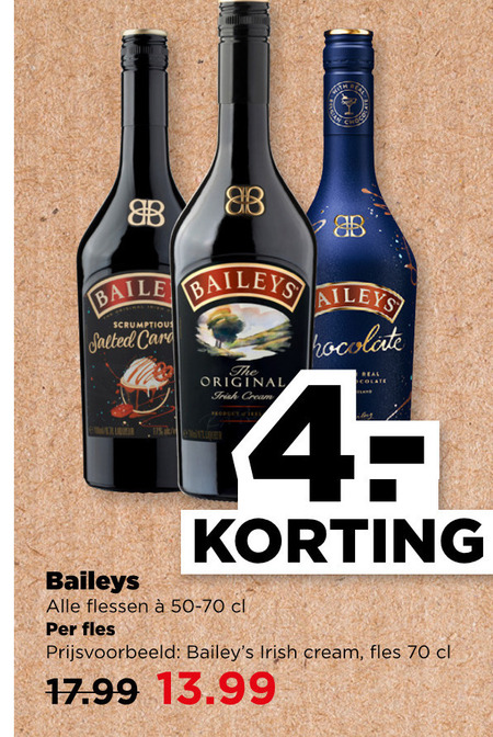 Baileys   likeur folder aanbieding bij  Plus - details