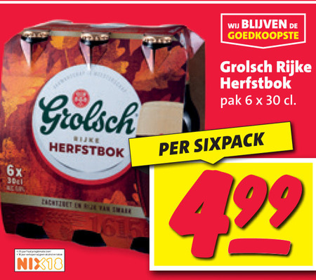 Grolsch   bokbier folder aanbieding bij  Nettorama - details