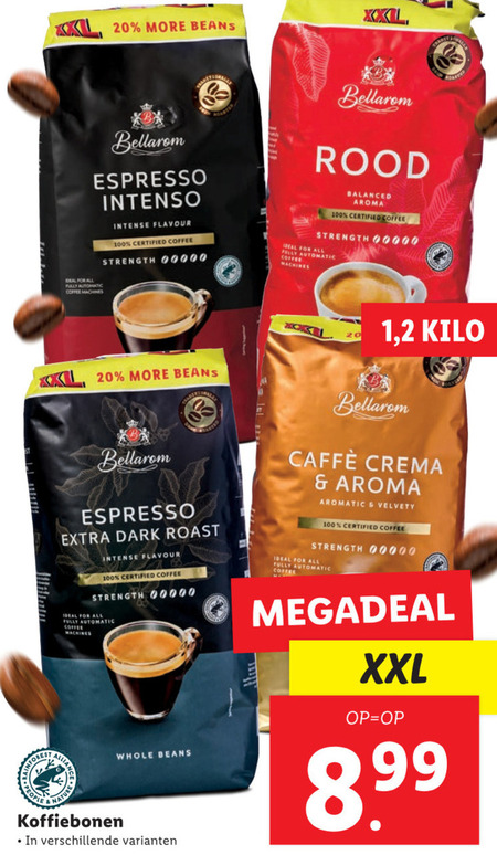 Bellarom   koffiebonen folder aanbieding bij  Lidl - details