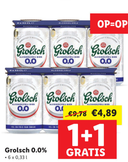 Grolsch   alcoholvrij bier folder aanbieding bij  Lidl - details