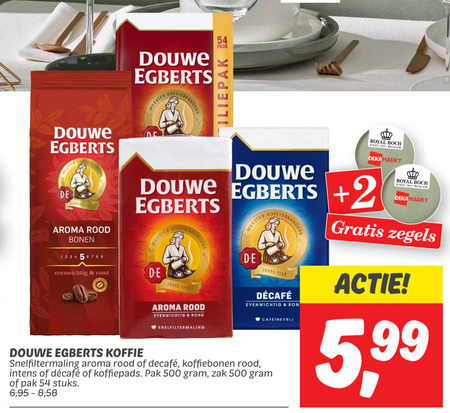 Douwe Egberts   koffie, koffiepad folder aanbieding bij  Dekamarkt - details