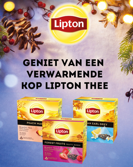 Lipton   thee folder aanbieding bij  Jumbo - details