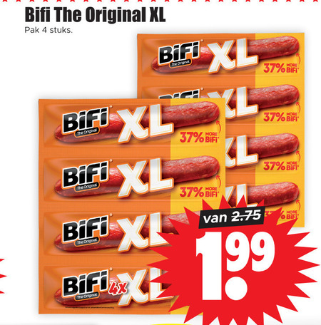 Bifi   bierworstjes folder aanbieding bij  Dirk - details