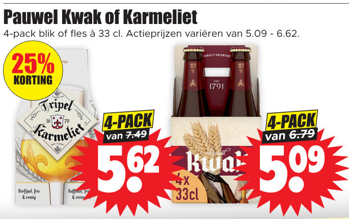 Pauwel Kwak   speciaalbier folder aanbieding bij  Dirk - details