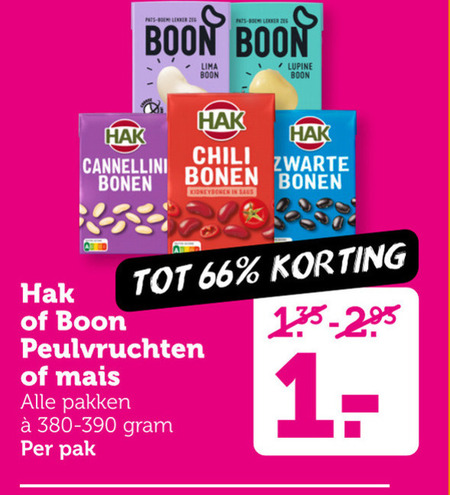 Hak   bonen folder aanbieding bij  Coop - details