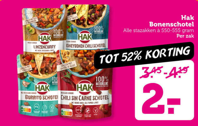 Hak   bonen folder aanbieding bij  Coop - details