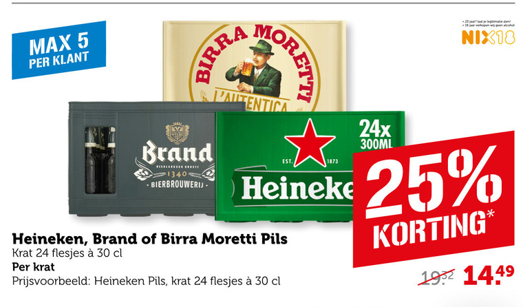 Birra Moretti   krat bier folder aanbieding bij  Coop - details