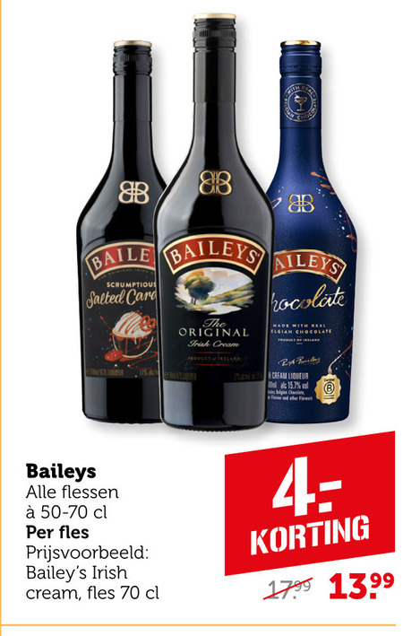 Baileys   likeur folder aanbieding bij  Coop - details