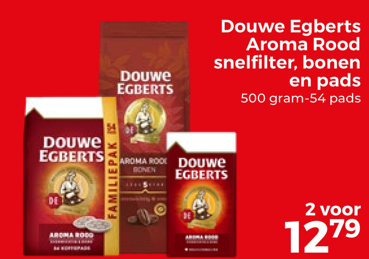 Douwe Egberts   koffiebonen, koffiepad folder aanbieding bij  Trekpleister - details