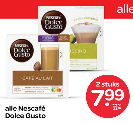 Nescafe   dolce gusto capsules folder aanbieding bij  Spar - details