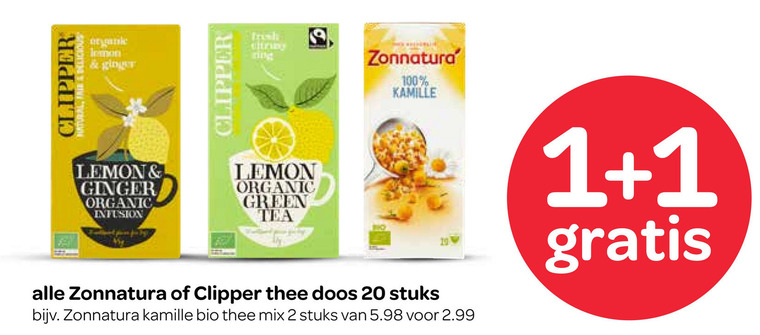 Zonnatura   thee folder aanbieding bij  Spar - details