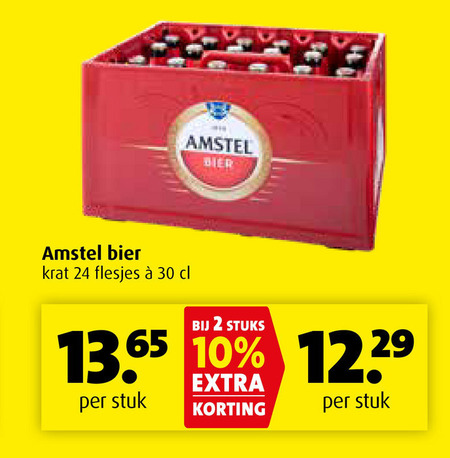 Amstel   krat bier folder aanbieding bij  Boni - details