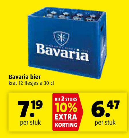 Bavaria   krat bier folder aanbieding bij  Boni - details