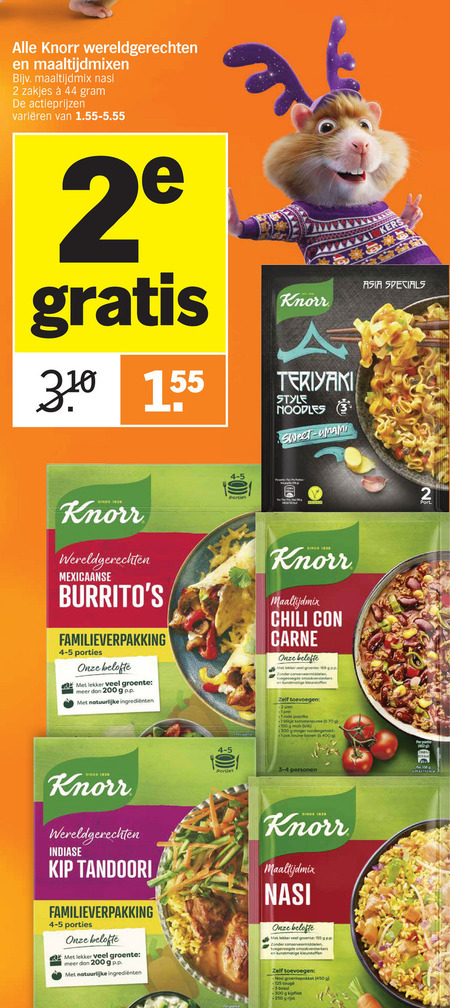 Knorr   maaltijdmix folder aanbieding bij  Albert Heijn - details