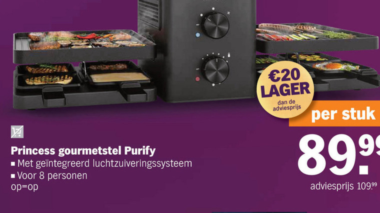 Princess   gourmetset folder aanbieding bij  Albert Heijn - details