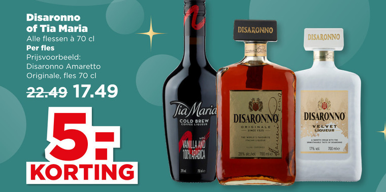 Tia Maria   amaretto folder aanbieding bij  Plus - details