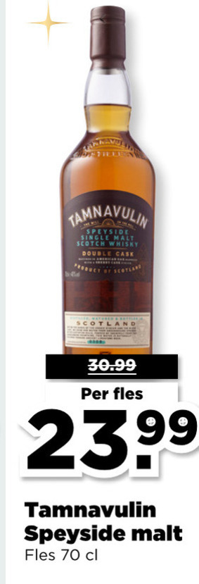 Tamnavulin   whisky folder aanbieding bij  Plus - details