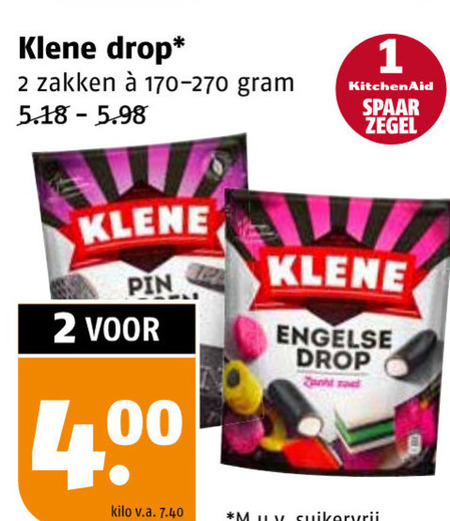 Klene   drop folder aanbieding bij  Poiesz - details