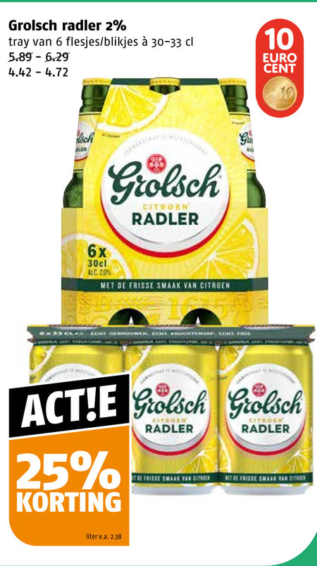 Grolsch   radler bier folder aanbieding bij  Poiesz - details