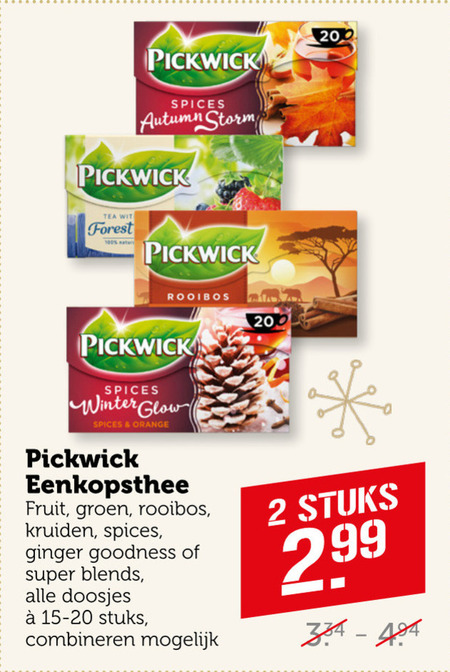 Pickwick   thee folder aanbieding bij  Coop - details