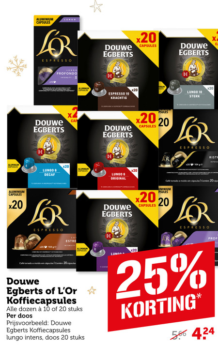 Douwe Egberts   koffiecups folder aanbieding bij  Coop - details