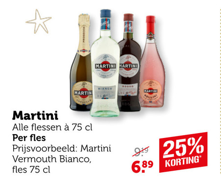 Martini   vermouth folder aanbieding bij  Coop - details