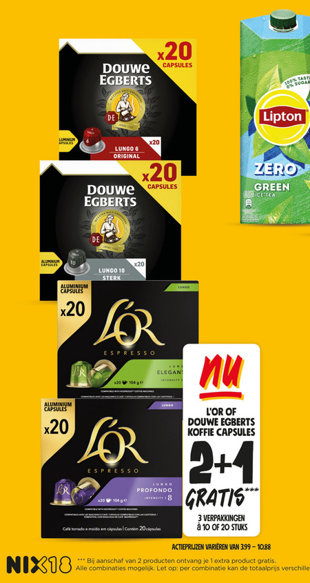 Douwe Egberts L Or   koffiecups folder aanbieding bij  Jumbo - details